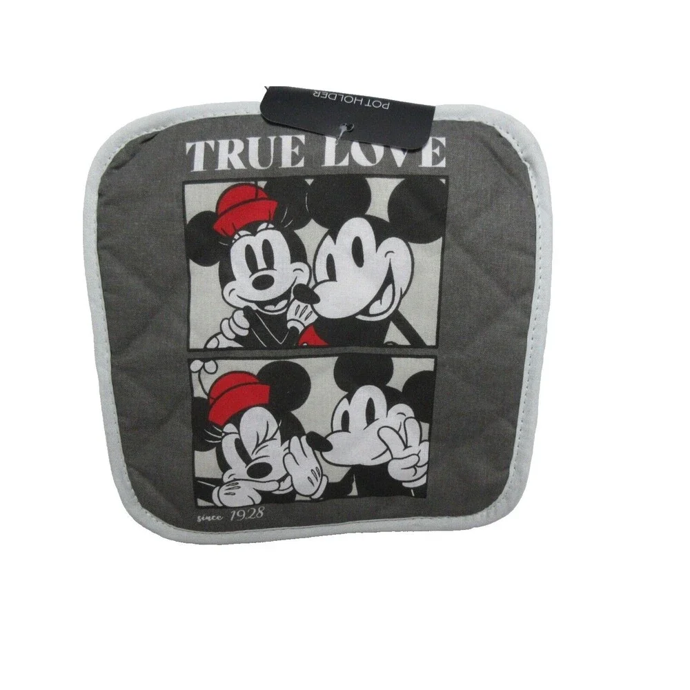 Disney Mickey Mouse 2 Pack Oven Mitt & Pot Holder Set NEw
